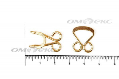Крючки пришивные 20 мм цв.золото №3  - купить в Кызыле. Цена: 33.62 руб.
