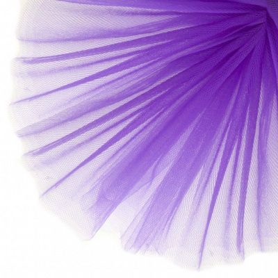Фатин матовый 16-85, 12 гр/м2, шир.300см, цвет фиолетовый - купить в Кызыле. Цена 96.31 руб.