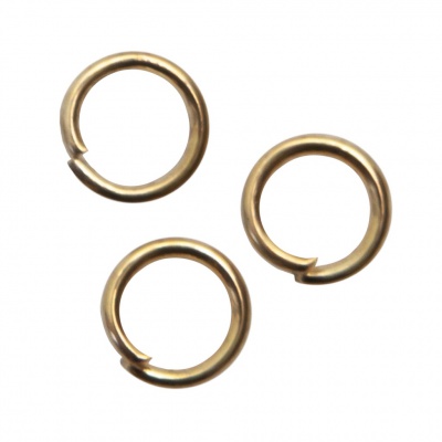 Кольцо  соединительное для бижутерии 5 мм, цв.-золото - купить в Кызыле. Цена: 0.44 руб.