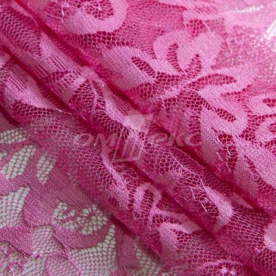 Кружевное полотно стрейч XD-WINE, 100 гр/м2, шир.150см, цвет розовый - купить в Кызыле. Цена 1 851.10 руб.