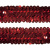 Тесьма с пайетками 3, шир. 30 мм/уп. 25+/-1 м, цвет красный - купить в Кызыле. Цена: 1 087.39 руб.