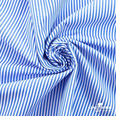 Ткань сорочечная Полоска Кенди, 115 г/м2, 58% пэ,42% хл, шир.150 см, цв.3-синий, (арт.110) - купить в Кызыле. Цена 306.69 руб.