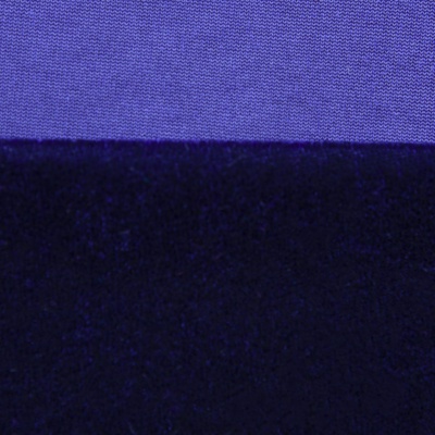 Бархат стрейч №14, 240 гр/м2, шир.160 см, (2,6 м/кг), цвет т.синий - купить в Кызыле. Цена 740.88 руб.