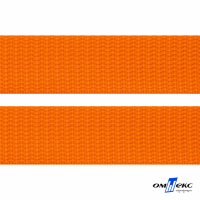 Оранжевый- цв.523 -Текстильная лента-стропа 550 гр/м2 ,100% пэ шир.25 мм (боб.50+/-1 м) - купить в Кызыле. Цена: 405.80 руб.