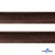 Кант атласный 074, шир. 12 мм (в упак. 65,8 м), цвет коричневый - купить в Кызыле. Цена: 237.16 руб.