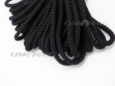 Шнур В-035 4 мм круп.плетение 100 м черный - купить в Кызыле. Цена: 156.40 руб.
