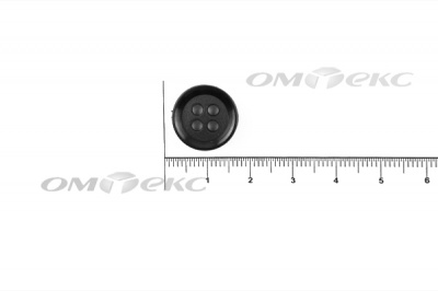 51400/15 мм (4 пр) черные пуговицы - купить в Кызыле. Цена: 0.67 руб.