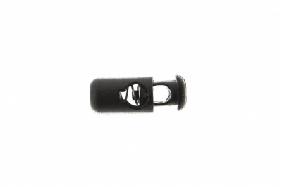 8108 Фиксатор пластиковый "Бочонок", 20х8 мм, цвет чёрный - купить в Кызыле. Цена: 1.29 руб.