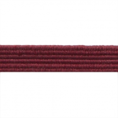 Резиновые нити с текстильным покрытием, шир. 6 мм ( упак.30 м/уп), цв.- 88-бордо - купить в Кызыле. Цена: 155.22 руб.