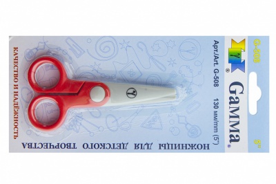 Ножницы G-508 детские 130 мм - купить в Кызыле. Цена: 118.32 руб.