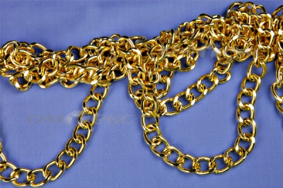 Цепь металл декоративная №11 (17*13) золото (10+/-1 м)  - купить в Кызыле. Цена: 1 341.87 руб.