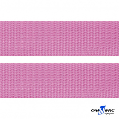 Розовый- цв.513-Текстильная лента-стропа 550 гр/м2 ,100% пэ шир.30 мм (боб.50+/-1 м) - купить в Кызыле. Цена: 475.36 руб.