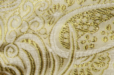 Ткань костюмная жаккард №5, 140 гр/м2, шир.150см, цвет золото - купить в Кызыле. Цена 383.29 руб.