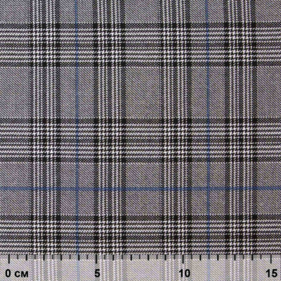 Ткань костюмная "Клер" 80% P, 16% R, 4% S, 200 г/м2, шир.150 см,#3 цв-серый/синий - купить в Кызыле. Цена 412.02 руб.