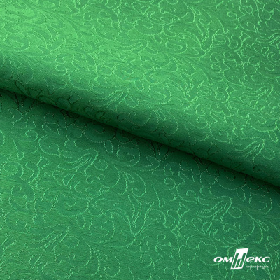 Ткань жаккард королевский, 100% полиэстр 180 г/м 2, шир.150 см, цв-зеленый - купить в Кызыле. Цена 293.39 руб.