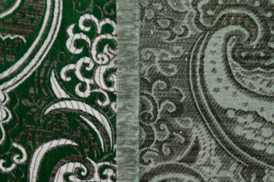 Ткань костюмная жаккард, 135 гр/м2, шир.150см, цвет зелёный№4 - купить в Кызыле. Цена 441.94 руб.