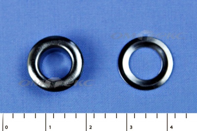 Люверсы металлические, блочка/кольцо, №5 (8 мм) упак.1000 шт- цв.никель - купить в Кызыле. Цена: 392 руб.