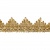 Тесьма металлизированная 0384-0240, шир. 40 мм/уп. 25+/-1 м, цвет золото - купить в Кызыле. Цена: 490.74 руб.