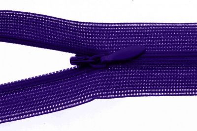 Молния потайная Т3 866, 50 см, капрон, цвет фиолетовый - купить в Кызыле. Цена: 8.62 руб.