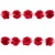 Тесьма плетеная "Рюш", упак. 9,14 м, цвет красный - купить в Кызыле. Цена: 46.82 руб.