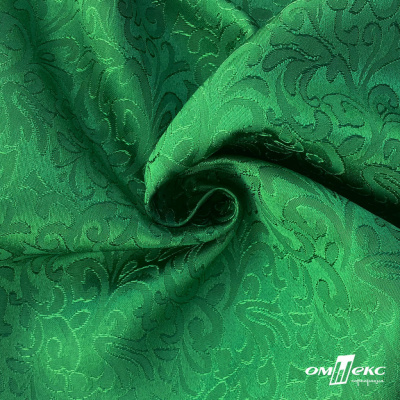 Ткань жаккард королевский, 100% полиэстр 180 г/м 2, шир.150 см, цв-зеленый - купить в Кызыле. Цена 293.39 руб.