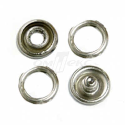 Кнопки рубашечные 10,5 мм никель New Star (кольцо) - купить в Кызыле. Цена: 5.80 руб.