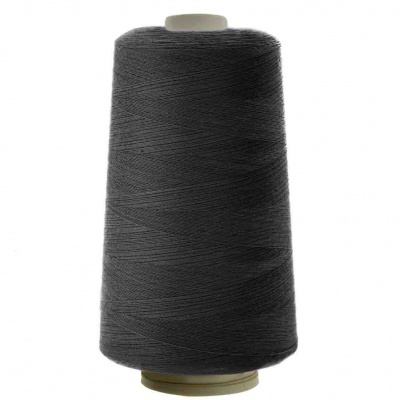 Швейные нитки (армированные) 28S/2, нам. 2 500 м, цвет чёрный - купить в Кызыле. Цена: 139.91 руб.