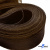 Регилиновая лента, шир.65мм, (уп.25 ярд), цв.- коричневый - купить в Кызыле. Цена: 499.43 руб.