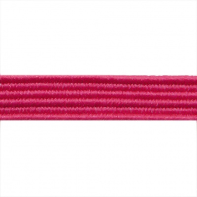 Резиновые нити с текстильным покрытием, шир. 6 мм ( упак.30 м/уп), цв.- 84-фуксия - купить в Кызыле. Цена: 155.22 руб.