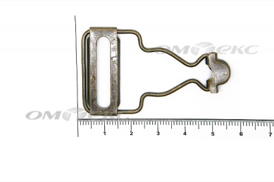 Застежки для комбинезонов металлическая 32 мм Никель (20ШТ)  - купить в Кызыле. Цена: 3.18 руб.