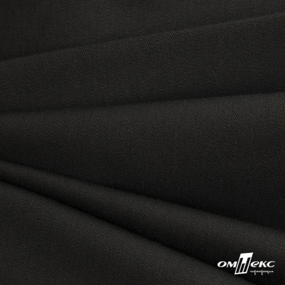Костюмная ткань с вискозой "Диана", 260 гр/м2, шир.150см, цвет чёрный - купить в Кызыле. Цена 434.07 руб.