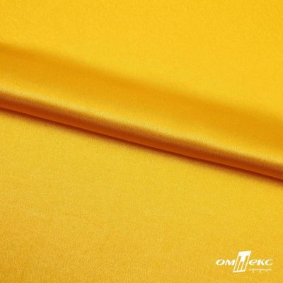 Поли креп-сатин 13-0859, 125 (+/-5) гр/м2, шир.150см, цвет жёлтый - купить в Кызыле. Цена 155.57 руб.