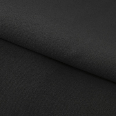 Костюмная ткань "Элис", 220 гр/м2, шир.150 см, цвет чёрный - купить в Кызыле. Цена 308 руб.