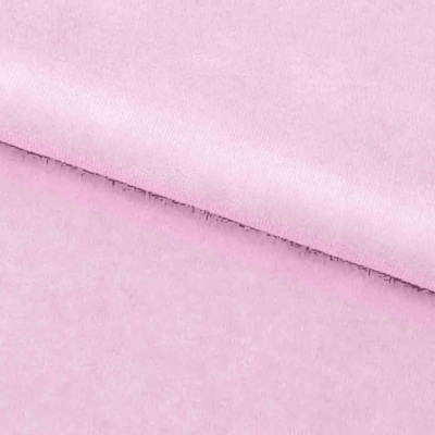 Велюр JS LIGHT 1, 220 гр/м2, шир.150 см, (3,3 м/кг), цвет бл.розовый - купить в Кызыле. Цена 1 055.34 руб.