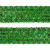 Тесьма с пайетками D4, шир. 35 мм/уп. 25+/-1 м, цвет зелёный - купить в Кызыле. Цена: 1 308.30 руб.