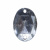 Стразы пришивные акриловые арт.#39/10 - "Кристал", 10х14 мм - купить в Кызыле. Цена: 0.69 руб.