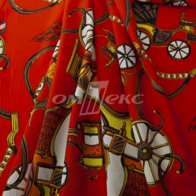 Плательная ткань "Фламенко" 16.1, 80 гр/м2, шир.150 см, принт этнический - купить в Кызыле. Цена 241.49 руб.