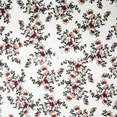 Плательная ткань "Фламенко" 23.1, 80 гр/м2, шир.150 см, принт растительный - купить в Кызыле. Цена 264.56 руб.