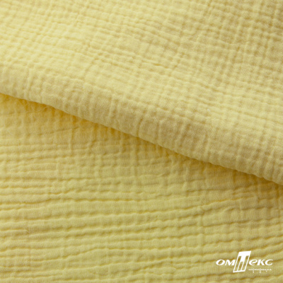 Ткань Муслин, 100% хлопок, 125 гр/м2, шир. 135 см (12-0824) цв.лимон нюд - купить в Кызыле. Цена 337.25 руб.