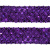 Тесьма с пайетками 12, шир. 35 мм/уп. 25+/-1 м, цвет фиолет - купить в Кызыле. Цена: 1 308.30 руб.