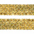 Тесьма с пайетками D16, шир. 35 мм/уп. 25+/-1 м, цвет золото - купить в Кызыле. Цена: 1 281.60 руб.