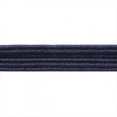 Резиновые нити с текстильным покрытием, шир. 6 мм ( упак.30 м/уп), цв.- 117-т.синий - купить в Кызыле. Цена: 152.05 руб.