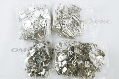 Крючки брючные 4 шипа "Стром" 144 шт. никель - купить в Кызыле. Цена: 383.97 руб.