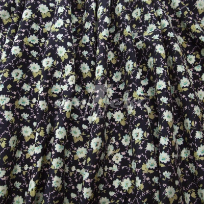 Плательная ткань "Софи" 8.1, 75 гр/м2, шир.150 см, принт растительный - купить в Кызыле. Цена 243.96 руб.