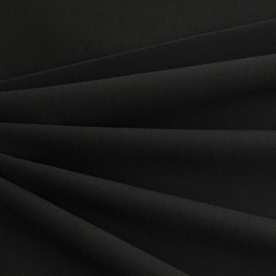 Костюмная ткань с вискозой "Меган", 210 гр/м2, шир.150см, цвет чёрный - купить в Кызыле. Цена 382.42 руб.