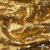 Трикотажное полотно, Сетка с пайетками,188 гр/м2, шир.140 см, цв.-тем.золото (#51) - купить в Кызыле. Цена 505.15 руб.