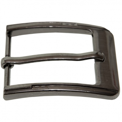 Пряжка металлическая для мужского ремня SC035#6 (шир.ремня 40 мм), цв.-тем.никель - купить в Кызыле. Цена: 43.93 руб.