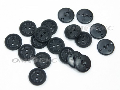 51820/18 мм (2 пр) черные пуговицы - купить в Кызыле. Цена: 0.82 руб.