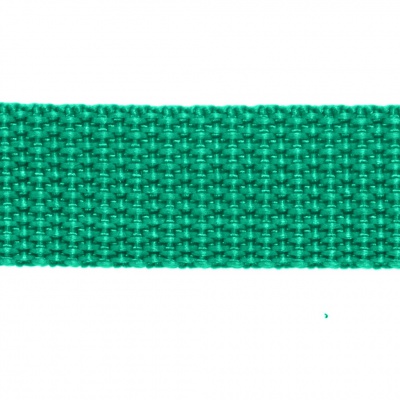 Стропа текстильная, шир. 25 мм (в нам. 50+/-1 ярд), цвет яр.зелёный - купить в Кызыле. Цена: 397.52 руб.