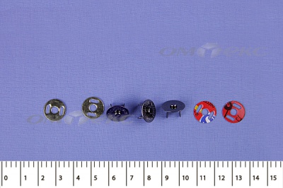 Кнопки магнитные МКМ-02, диам. 18 мм, чёрный никель - купить в Кызыле. Цена: 14.49 руб.